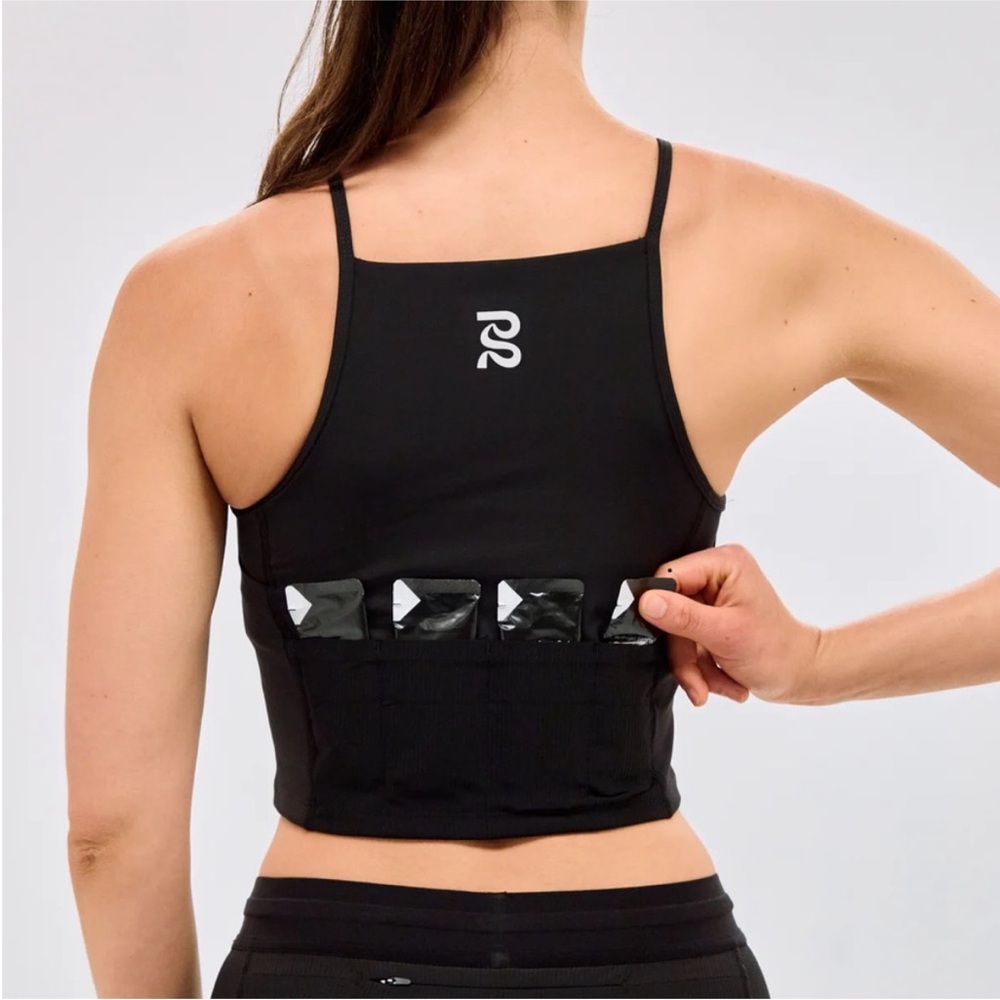 Bandit Running Stamina 7 Pocket Nova Crop in Black SZ XS EUC - Picture 3 of 6